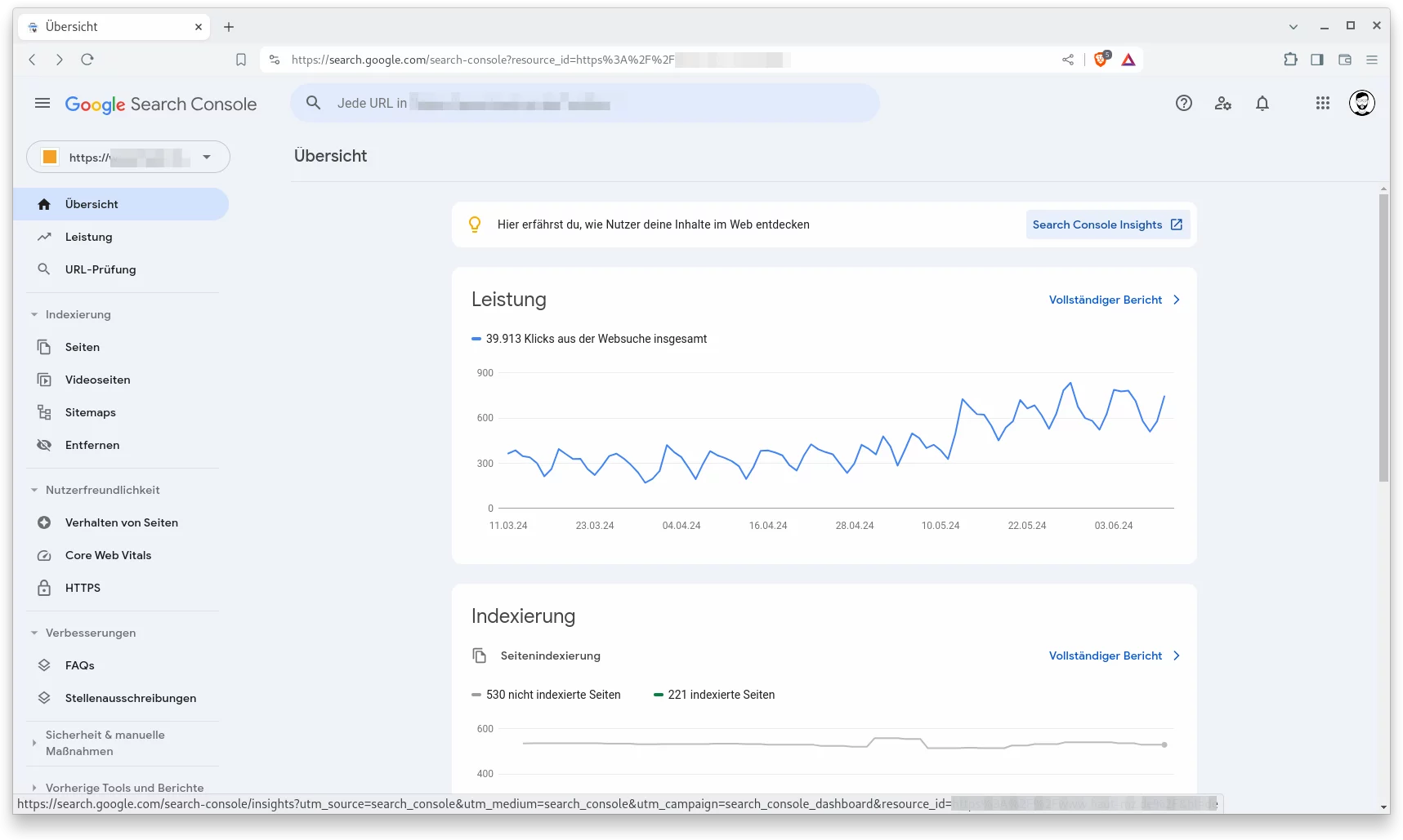 Die Fortschritte der SEO Maßnahmen überprüfen und beobachten - mit der Search Console von Google